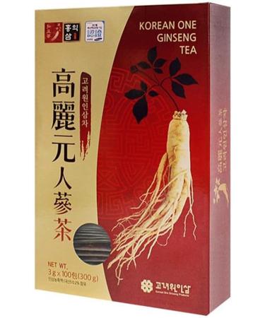 Korean Ginseng Tea Bags Korea Original 100 Packs *3g (100 Packs *3g) - Buy Online on GoSupps.com