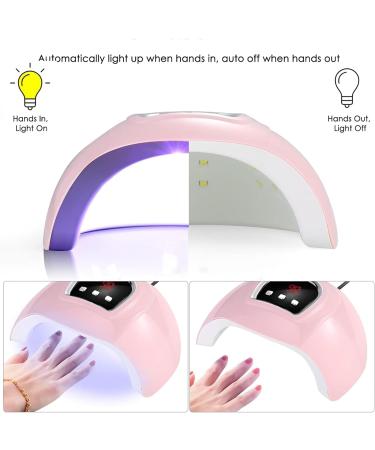 54W UV LED Nail Lamp with Automatic Sensor, 18 LEDs, 3 Timers - Nail Polish Dryer for Gel Polish Curing - Buy Online on GoSupps.com