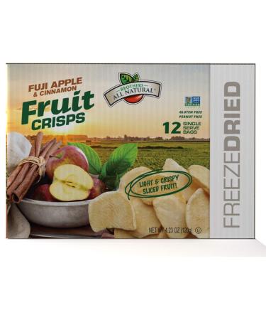 Brothers-ALL-Natural Fuji Apple & Cinnamon Fruit Crisps - 0.35 Oz, 12 Count Pack of 2 - Buy Online on GoSupps.com