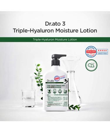 DR.ATO Triple-Hyaluron Moisture Lotion 10.5 fl.oz. - pH5.5 Baby & Kids Moisturizer with Hyaluronic Acid - Derma Tested & Paraben Free - Buy Online on GoSupps.com