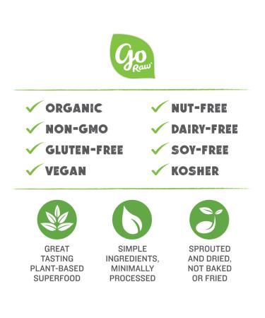 Go Raw Spirulina Sesame Seed Bars - Keto, Gluten-Free, Vegan, Organic, Paleo (10 Pack) - Buy Online on GoSupps.com