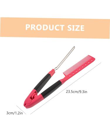 Angoily Folding Styling Comb - Smooth Straightener Hair Tool & Salon Wisking Comb for Women | Multipurpose Alloy Design | 23.5X3X2CM - Ideal for Shower & Everyday Use - Buy Online on GoSupps.com