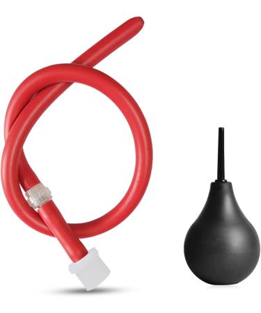 2023 New 500mm Analdusche & Enema for Intestinal Cleaning | Anal Shower with Valve | Red Klistier for Men & Women - Buy Online on GoSupps.com