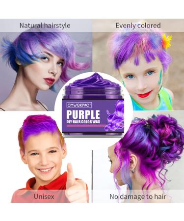 Temporary Hair Color Wax for Halloween - Green, Pink, Blue, Purple | Washable Dye for Kids & Adults - DIY Hairstyle for Party & Cosplay - Buy Online on GoSupps.com