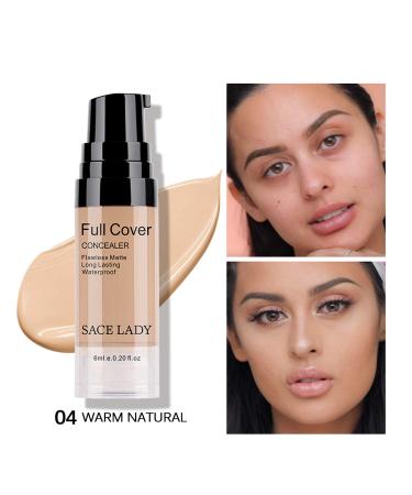 Waterproof Full Coverage Concealer and Primer Sponge Set - Smooth Matte Liquid Foundation Makeup Kit for Flawless Face and Eye Coverage - Warm Natural Shade (0.2Fl) - Buy Online on GoSupps.com