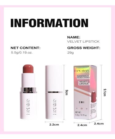 Nude Pink Hydrating Tinted Lip Balm & Velvet Lipstick - Vitamin E Core Lip Shine Buildable Glossy Lip Gloss (#01 - Buy Online on GoSupps.com