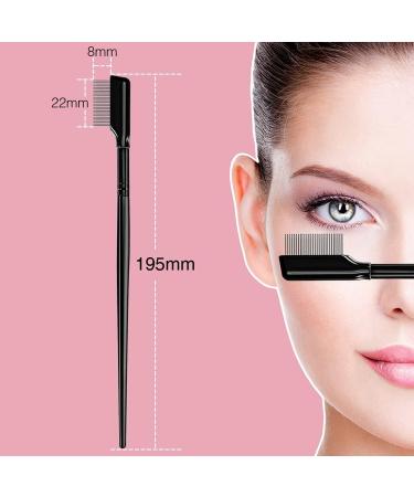 Eyelash Separator Comb Set - Metal Teeth Lash Brush for Makeup Mascara Application - Buy Online on GoSupps.com