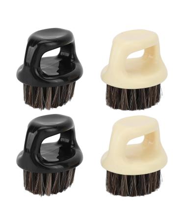 Professional Ankle Beard Brush Set - 4 Soft Bristle Brushes for Hairdressers & Barbers | Mustache & Neck Styling for Men - Buy Online on GoSupps.com