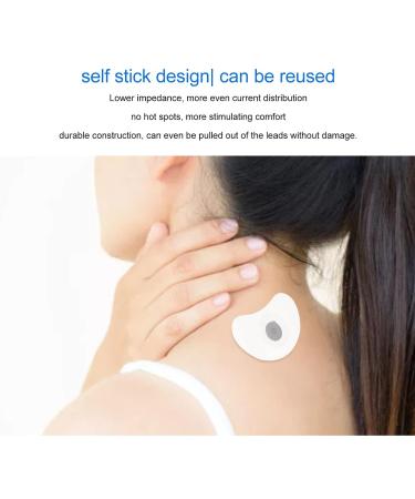 30 PCS EMS Electrode Pads - Self-Adhesive TENS Unit Replacement Moon Shape for Physiotherapy | Reusable Electrotherapy Accessories - Buy Online on GoSupps.com