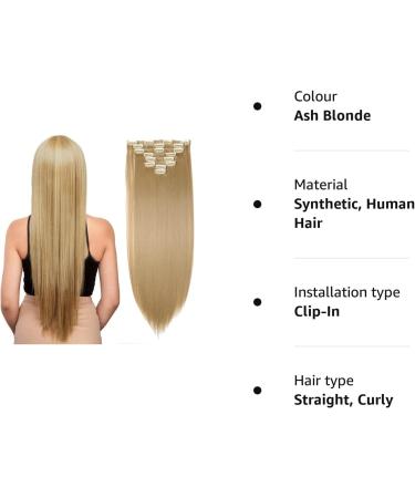26 Ombre Colorful Synthetic Hair Clip in Extensions - Ash Blonde 26 Inch - Buy Online on GoSupps.com