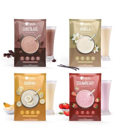 Shake That Weight: 42x Meal Replacement Shakes/Flavours: Chocolate Vanilla Strawberry Banana / 2 weeks of supply (1.45 Kg) / Diet Shakes for Weight Loss Vanilla 42 Count (Pack of 1)