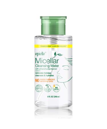 Epielle Micellar Cleansing Water | Cleansing and Makeup Remover | For All Skin Types | Gently Removes Makeup to Cleanse Skin | 8 Fl Oz (1 Pack) | Valentine's Gift For Her - Buy Online on GoSupps.com