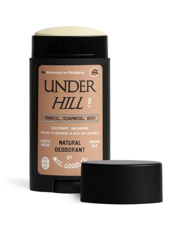 All Natural Deodorant For Men | All Day Odor Paraben Free & Aluminum Free Men's Deodorant | Skin Safe Natural Extract of Coconut Oil Shea Butter & Baking Soda | Underhill -2.6 Oz