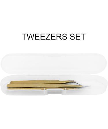 Graft Eyelashes Tweezers Ergonomic Manicure Tweezers Strong Biting Strength Exquisite Acid Proofing Antimagnetic for Manicure for Graft Eyelashes for DIY - Buy Online on GoSupps.com