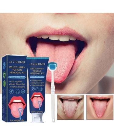 Jkapagzy Tongue Scraper & Hygiene Brush Set Ultimate Tongue Cleaning for Fresh Breath - Buy Online on GoSupps.com