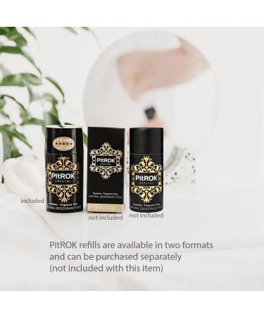 PitROK Original Crystal Natural Deodorant Stick 1x100g. Refillable 'Push-Up' Format. Vegan Cruelty Free Fragrance Free. Sensitive Skin. - Buy Online on GoSupps.com