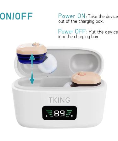 Rechargeable ITE Hearing Enhancement Aids Improve Sound Location Voice Enhancement Device Aid and Assistant Hearing for TV and Talking - Buy Online on GoSupps.com
