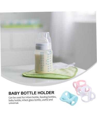 ibasenice 3 Pcs Bottle Handle Bottle Holder Milk Bottle Holder Silica Gel Feeding Bottle Handle - Buy Online on GoSupps.com