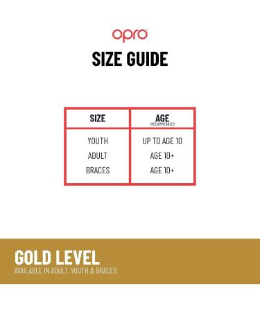 OPRO Gold Adult & Youth Sports Mouthguard with Case | Blue Gum Shield for Football, Hockey, MMA & More | Competition Level Mouth Guard for Contact Sports - Buy Online on GoSupps.com