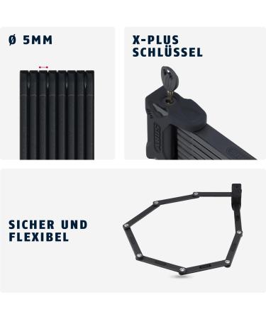 Buy Abus Bordo 6000K Folding Lock - 120 cm Bicycle Lock with SH Holder | Xplus Cylinder & High Security Level 10 - International Shipping Available - Buy Online on GoSupps.com