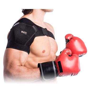 Copper Joe Adjustable Shoulder Brace - Ultimate Copper-Infused Support for Rotator Cuff, Tendonitis, Tears, Dislocation, and Bursitis - Buy Online on GoSupps.com