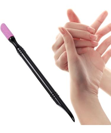 New Nail Art Cuticle Remover Scrub Polish Quartz Pusher Stick Pen Manicure Pedicure Repair Tool - Buy Online on GoSupps.com