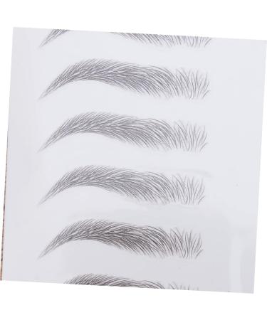 FOMIYES 4 Pcs 3d Eyebrow Stickers False Eyebrows Spray Talcum Imitation Eyebrow Template Eyebrow Trimming 6d 1 count (Pack of 1) Blackx2pcs - Buy Online on GoSupps.com