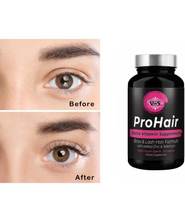 Biotin 10,000 mcg Supplement with Zinc & Selenium for Hair Growth, Strong Nails & Healthy Skin - 120 Vegan Capsules - Buy Online on GoSupps.com