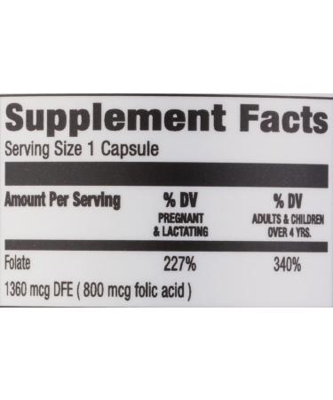 Amazon Elements - Folic Acid 800 mcg per serving Tablet 180 Count Pack of 1 Women's Dietary Supplement for Healthy Prenatal Development 6 Months of Supply 180 Count (Pack of 1) - Buy Online on GoSupps.com