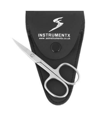 SS INSTRUMENTX Nail Scissors | Professional Multi-Purpose Manicure Curved Blade Scissors for Men and Women Nails Cuticle and Thick toenails