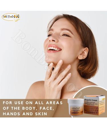 Bee Propolis Herbal Cream with Bee Wax & Aloe Vera - Natural Soothing Skin Care for Body, Face, and Hands (2.11 oz / 60 gm) - Buy Online on GoSupps.com