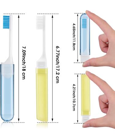 WLLHYF 6 Pack Travel Toothbrush with Folding Soft Bristles and Box - Ideal for Travel, Camping, School, and Home - Buy Online on GoSupps.com