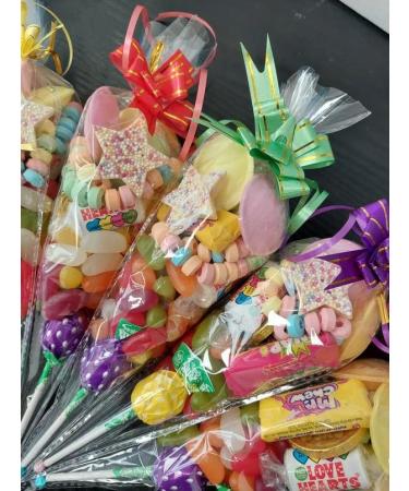 Pre Filled Millions Retro Sweet Cones Colours Kids Party Bags Children's Birthday party anniversary christening baby shower gender reveal wedding (Retro Mix 1 Count (pack of 25)) Retro Mix 1 Count (pack of 25) - Buy Online on GoSupps.com