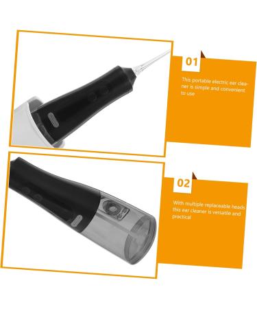 NOLITOY Earwax Remover Electric Ear Cleaner Ear Cleaning Kit Cleaning Tool for Boards Black 35.00X10.50X7.80CM - Buy Online on GoSupps.com