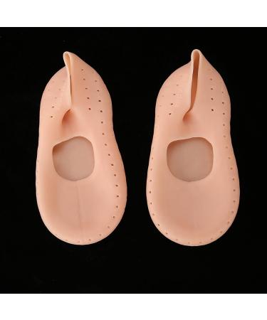 Silicone Socks Gel Moisturizing Socks Foot Anti-Cracking Protector Foot Care Tool Prevention Socks Relieve Plantar Fasciitis Pain Heel Bone Spur Pain Soften Dead Skin Dry Cracked Yellowish Pink M - Buy Online on GoSupps.com