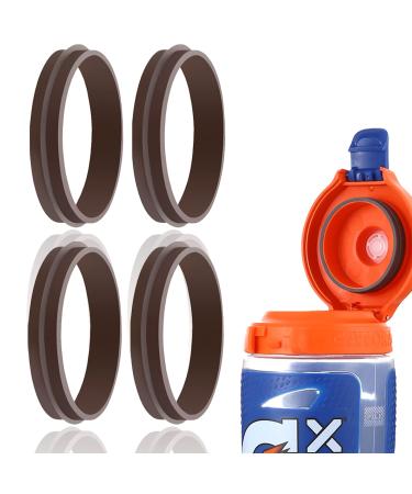 4 Pack Replacement Sealing Gasket for Gatorade Water Bottle, Premium Silicone Lid Seal Replacement Compatible with Gatorade Gx Hydration System Bottle, Replacement Part for 30oz Gatorade GX Pods
