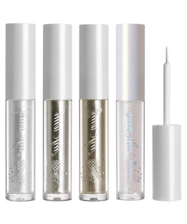 Erinde 4PCS Liquid Glitter Eyeliner EyeShadow Makeup  Tear Drop  Shimmer Metallic  Long Wearing  Twinkle Under Eye Makeup Shadow Christmas Makeup 01 02 03 04 - Buy Online on GoSupps.com