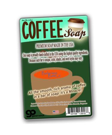 Handcrafted Coffee Soap - Scented with Ground Coffee Beans | Unique Gift Idea for Men Women & Coworkers | Perfect for Stocking Stuffers & Secret Santa - Buy Online on GoSupps.com