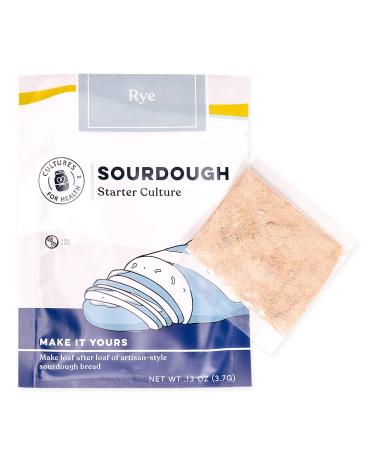 Cultures for Health Rye Sourdough Starter Culture - Homemade Artisan Bread & English Muffins | Non-GMO, Digestible & Easy Recipe - Buy Online on GoSupps.com