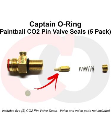 Captain O-Ring CO2 Internal Pin Valve Seals (5 Pack) for Paintball Tanks - Buy Online on GoSupps.com