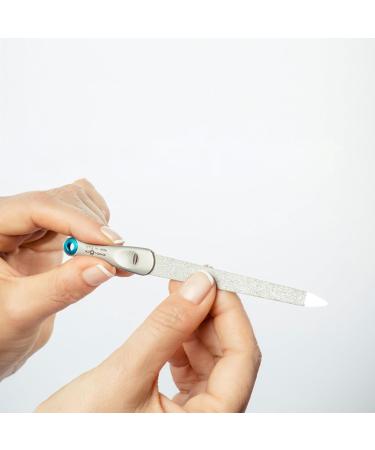 REMOS Sapphire Nail File with Ergonomic Stainless Steel Handle - Blue | Premium Quality for Perfect Nails - Buy Online on GoSupps.com