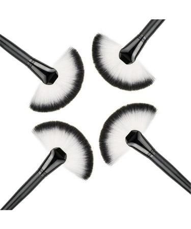 Large Slim Fan Makeup Brush Blending Highlighter Face Contour Powder Brush New Released Nice Design Black - Buy Online on GoSupps.com
