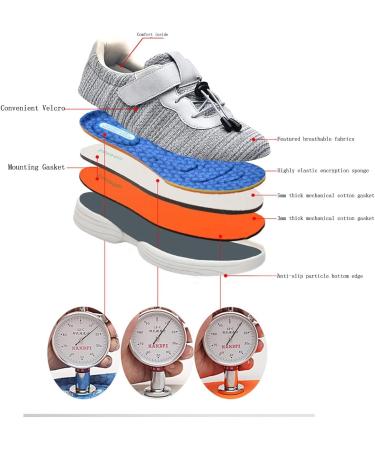 MisFun Diabetic Shoes for Women - Wide & Comfortable Medical Shoes for Swollen Feet - Ideal for Foot Fracture Recovery - Surgical Rehabilitation - Size 9, Light Grey - Buy Online on GoSupps.com
