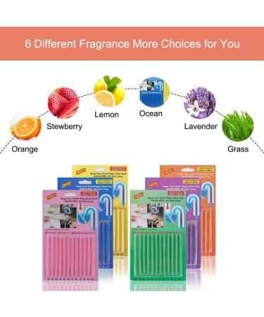 Fanshiontide 72 Pcs Enzymatic Drain Cleaner Sticks - Clear Drains & Pipes, Odor-Free Cleaning Tool for Kitchen, Bathroom & Toilet Sewer - Buy Online on GoSupps.com