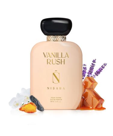 Vanilla Rush Perfume for Women 100ml | Girl Long Lasting Eau De Parfum | Ambery-Vanilla Fragrance | With Orchid White Floral Amber Musk Wood Patchouli & Vanilla Notes |
