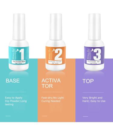 Dip Powder French Manicure Set - 6 in 1 Pink and White Starter Kit 28g/Box - UKA - Buy Online on GoSupps.com