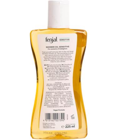 Fenjal Sensitive Shower Oil Lightly Foaming Milk Smooth & Hydrating 225 ml - Buy Online on GoSupps.com