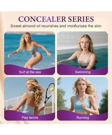 Anticerne Correcteur de Couverture du Corps Fond de Teint Couvrant Imperfections Anti-cernes Cr me Mat Doux Full Coverage Concealer Soin Perfecteur Tout-en-1 Correcteurs (Naturel) - Buy Online on GoSupps.com