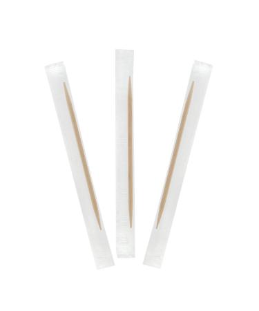 Royal Plain Individual Cello Wrapped Toothpicks, Package of 1000 2.5"