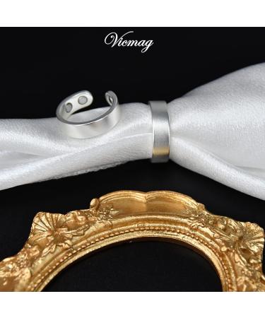 Vicmag Copper Magnetic Rings for Arthritis Pain Relief | Adjustable Solid Pure Copper Therapy Rings for Men & Women | Gift Box Included - Buy Online on GoSupps.com